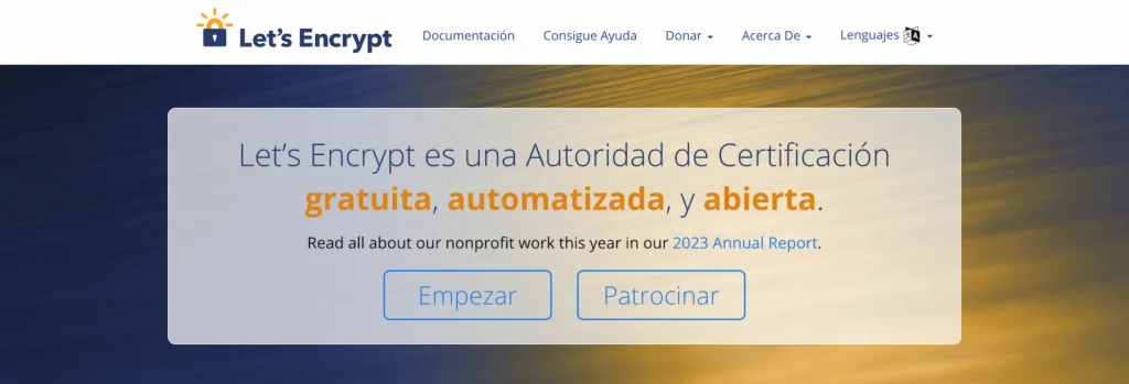 autoridad de certificación let´s encrypt