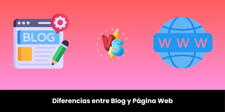 diferencia entre blog y página web