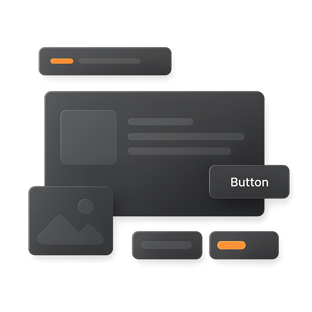 panel diseño web concepto