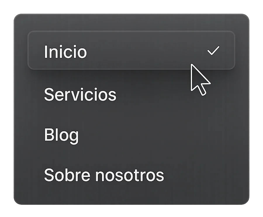 panel diseño web diseño